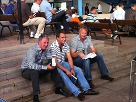 Colm, M V and Michael ...... The Coolmore boys hard at work at the Sydney Yearling Sales